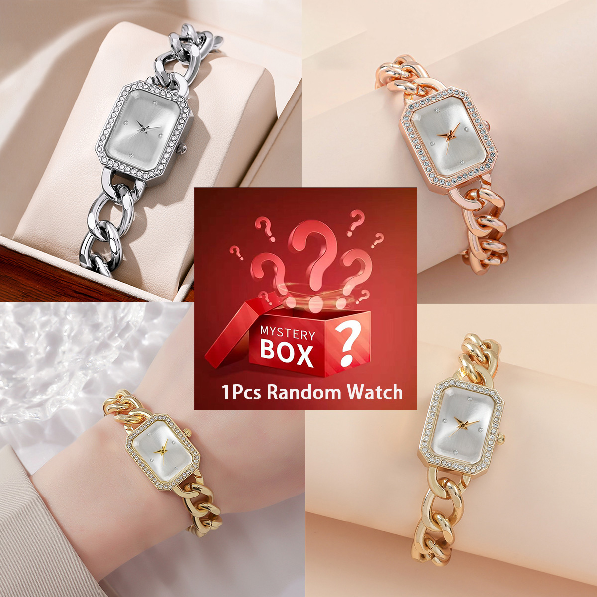Luxury Watch Hand - La boîte mystère contient 1 montre