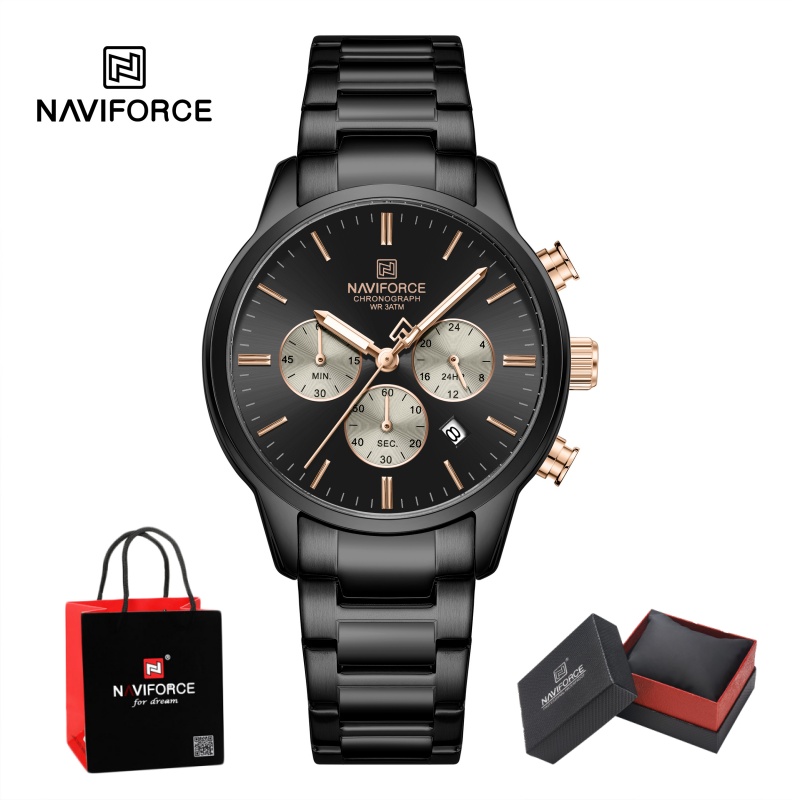 Luxury Watch Design - NAVIFORCE Montre Chronographe à Quartz pour