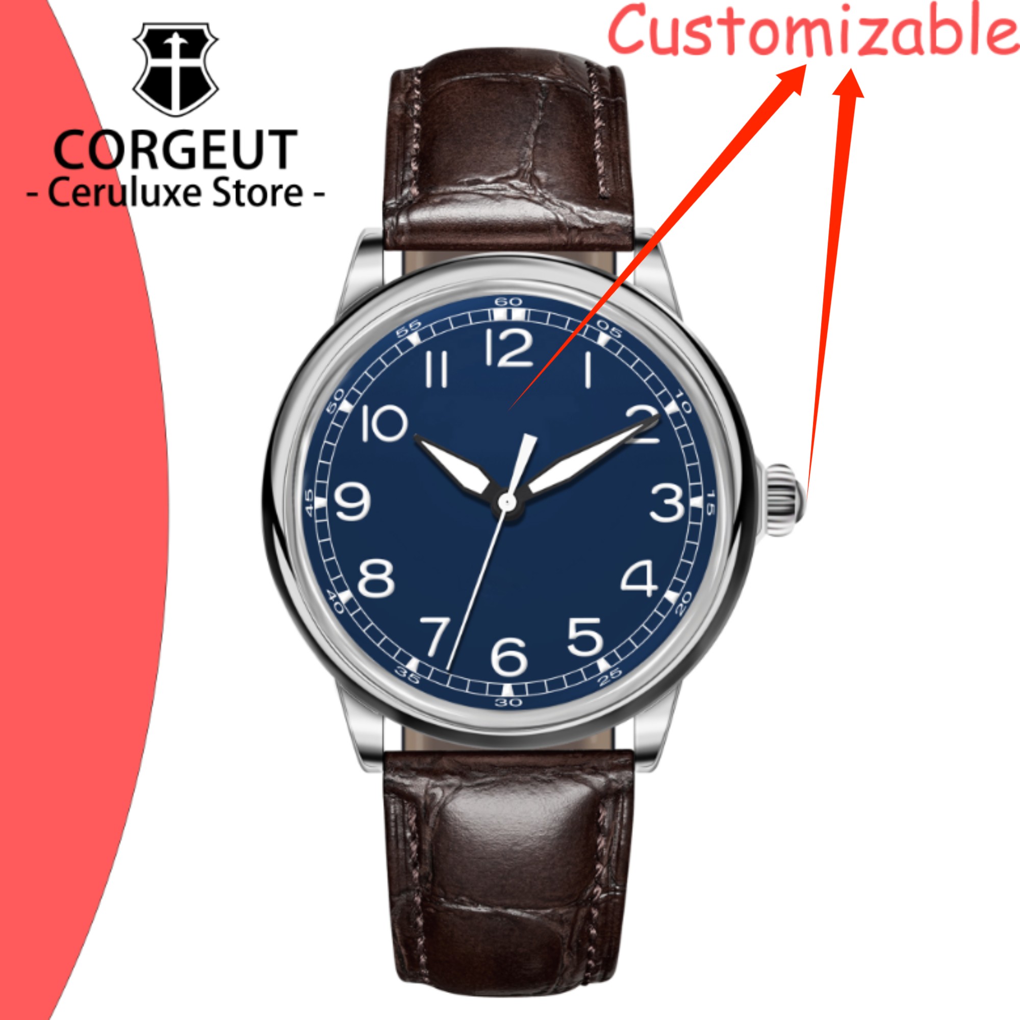 Luxury Watch Leather - Montres de luxe automatiques mécaniques pour
