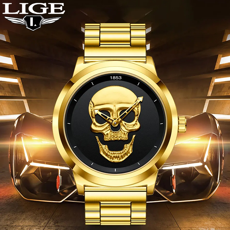 Luxury Watch Holder For Men - LIGE Top marque de luxe Quartz