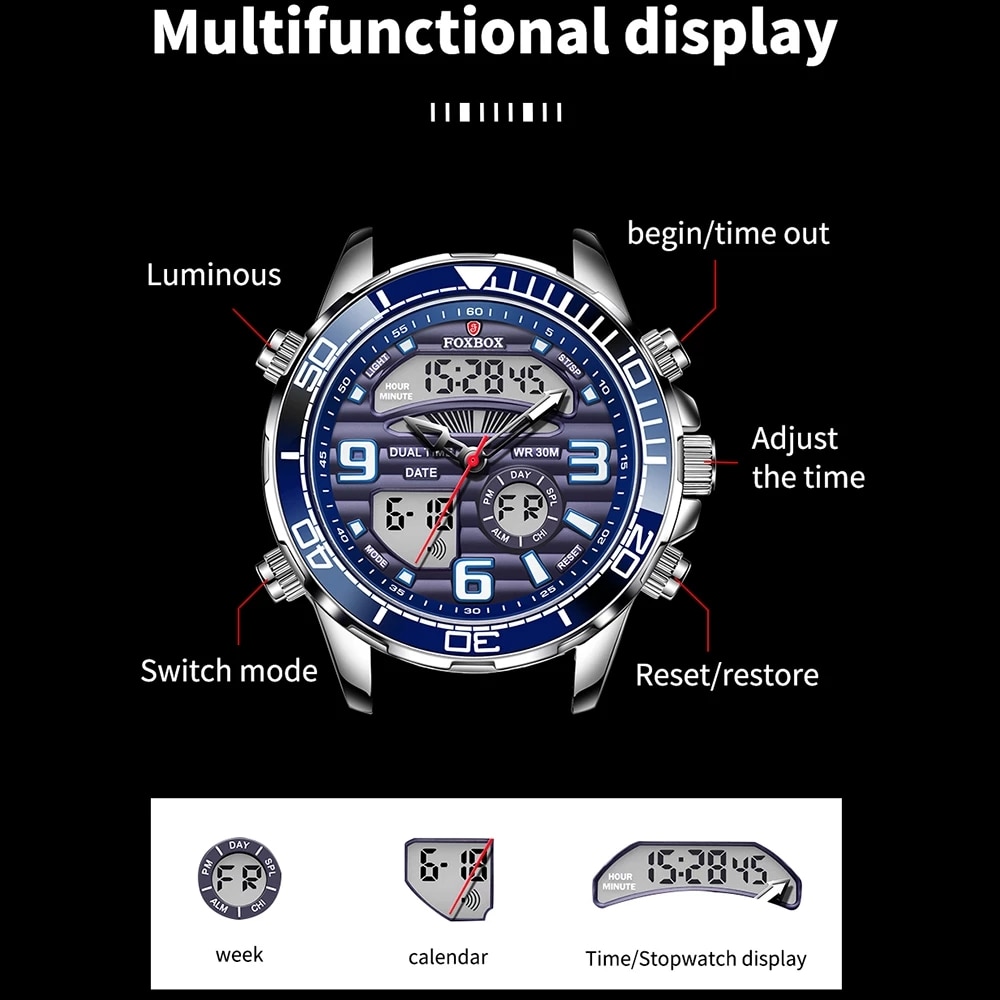 Montres numériques de luxe pou - Luxury Watch Holder For Men avis et prix